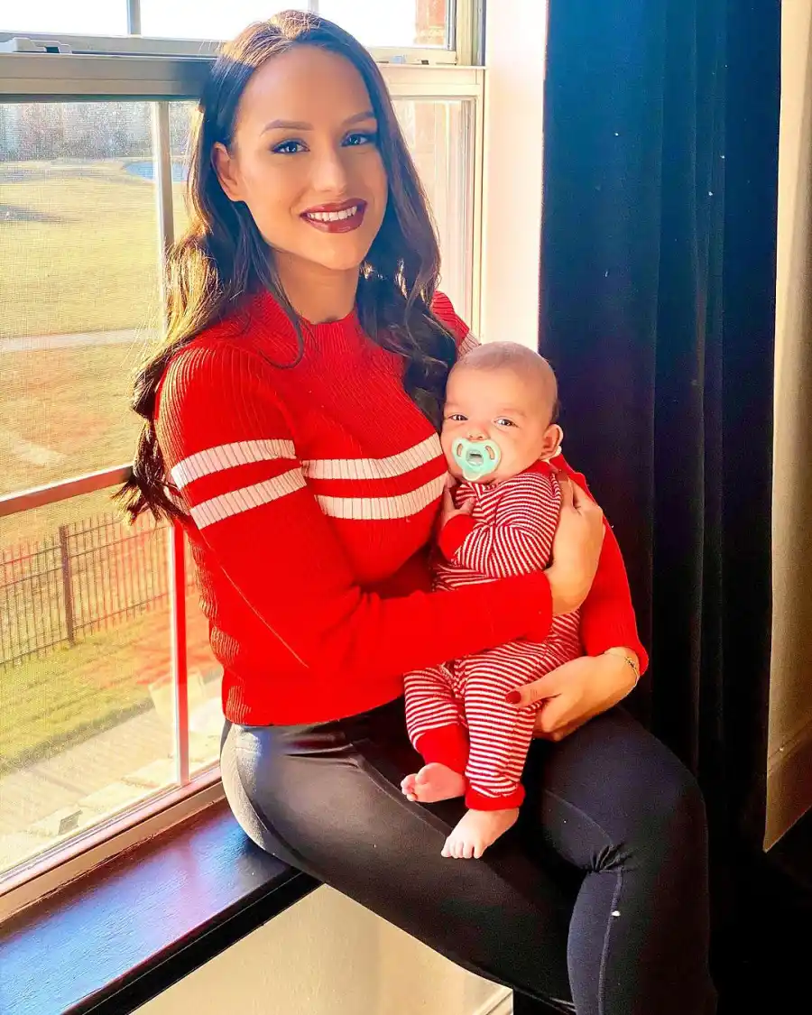 Jessica Graf and Carter Celebrity Kids Wearing Festive Pajamas During 2020 Holiday Season