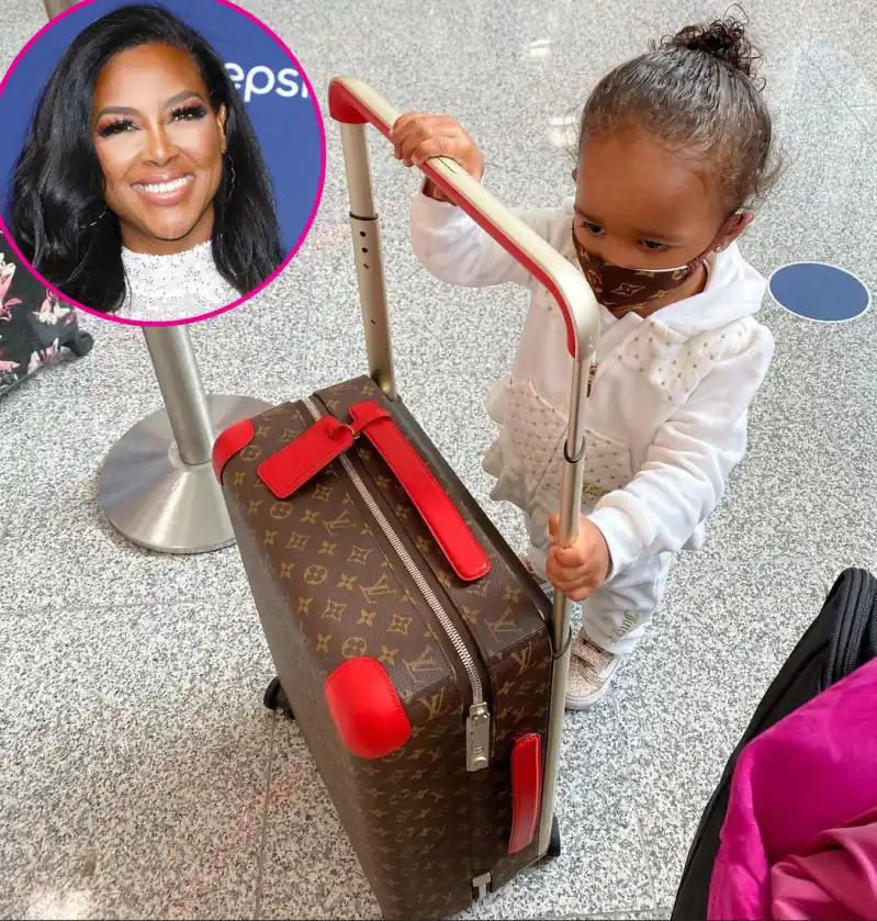 Kenya Moore Brooklyn Louis Vuitton Face Mask