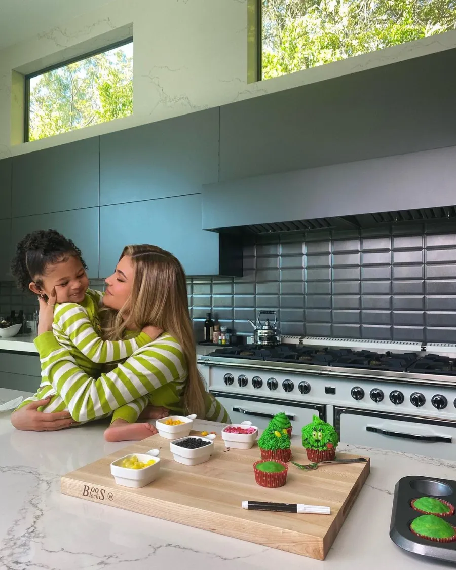Kylie Jenner Stormi cooking
