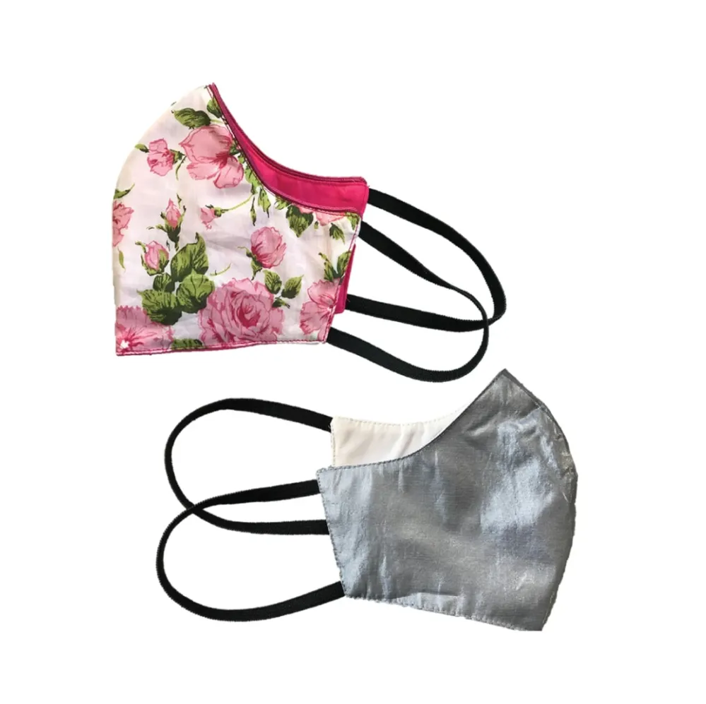 Lainiere Health | Clematis and Camellia Cotton Fashion Face Mask (2-Pack)