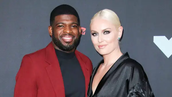 PK Subban and Lindsey Vonn attend the MTV Video Music Awards 2019 Lindsey Vonn Is Not Stressed Over Delayed Wedding to PK Subban