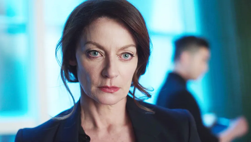 Michelle Gomez in The Flight Attendant Who Killed Alex in The Flight Attendant Book