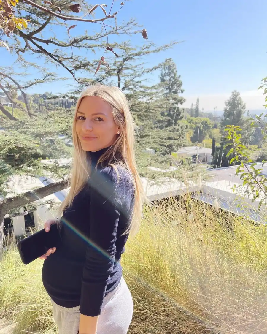 Morgan Stewart baby bump