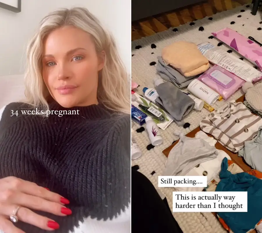 34 Weeks! Pregnant Witney Carson Is Packing Her Hospital Bag