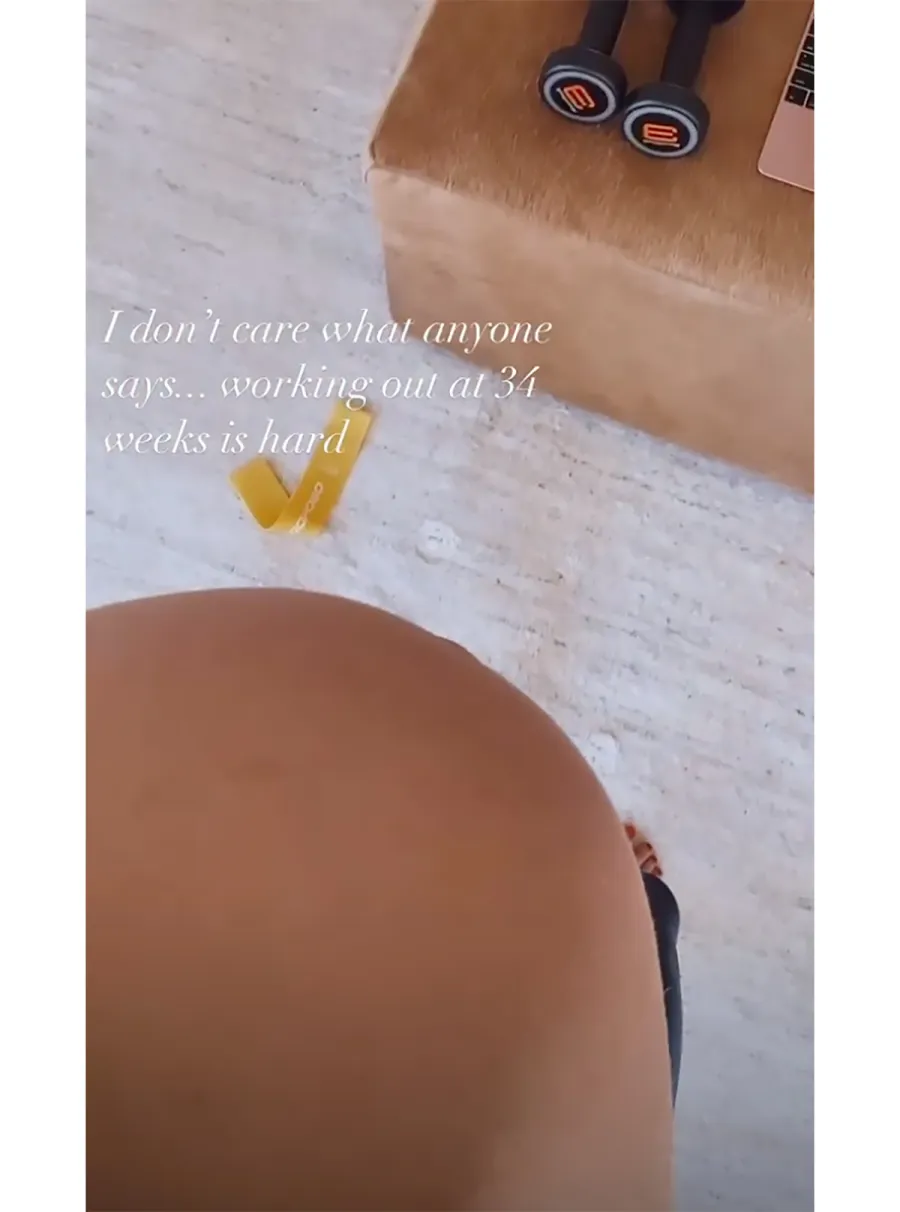 DWTS' Pregnant Witney Carson: ‘Working Out at 34 Weeks Is Hard'