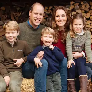 Prince George Prince William Prince Louis Duchess Kate Princess Charlotte Royal Christmas Card 2020