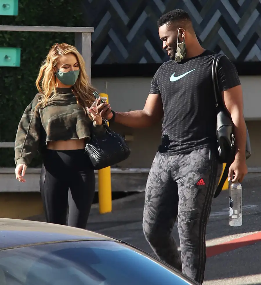Selling Sunset’s Chrishell Stause and DWTS’ Keo Motsepe Show PDA After Hitting the Gym Together