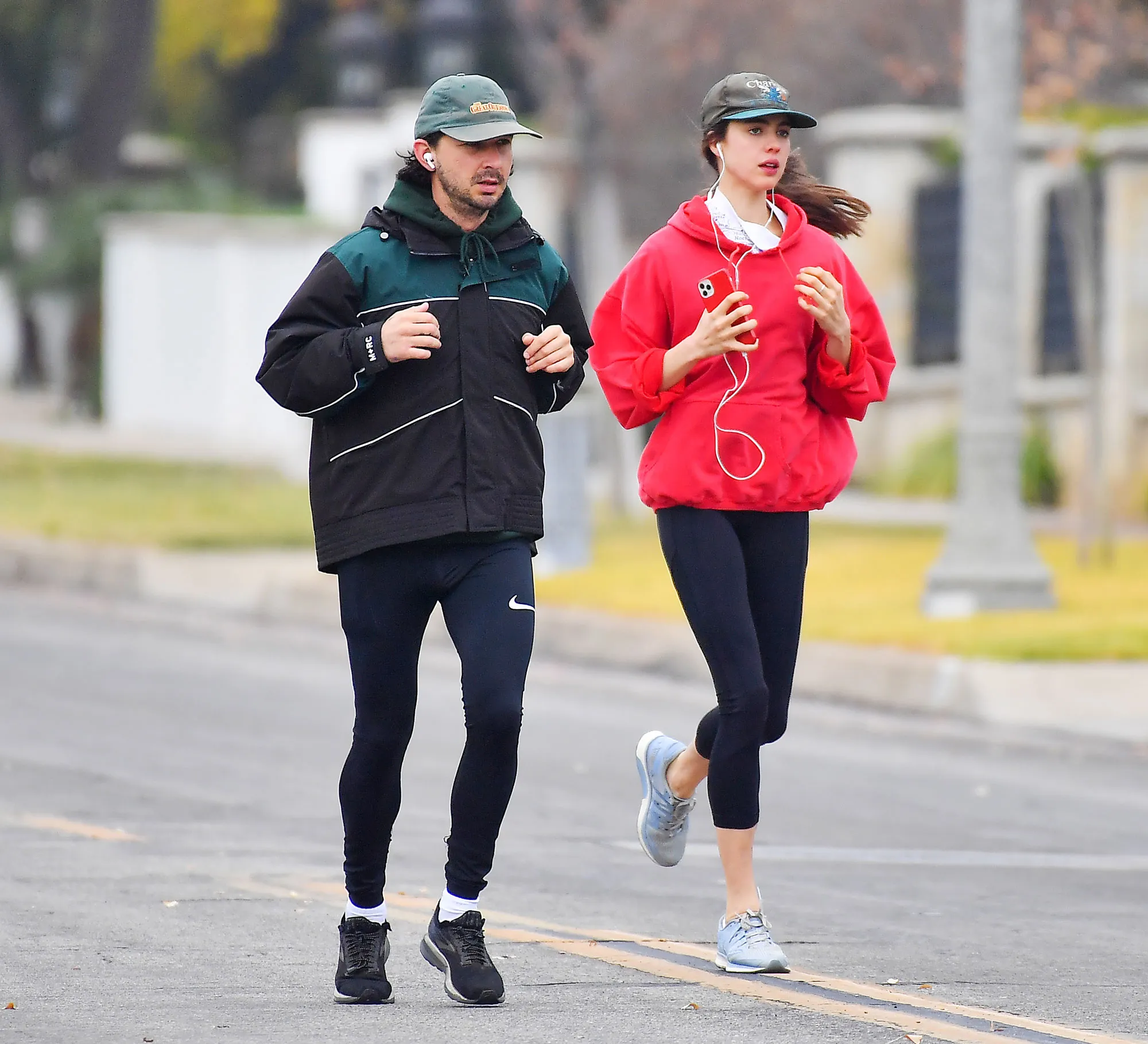 Shia LaBeouf Margaret Qualley Go Jog Amid Scandal