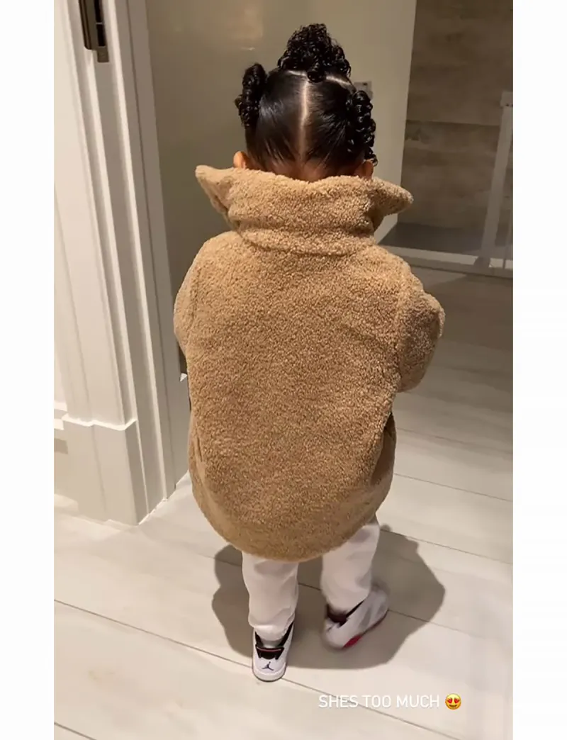 Stormi Webster Rocks a Teddy Coat Like No Other