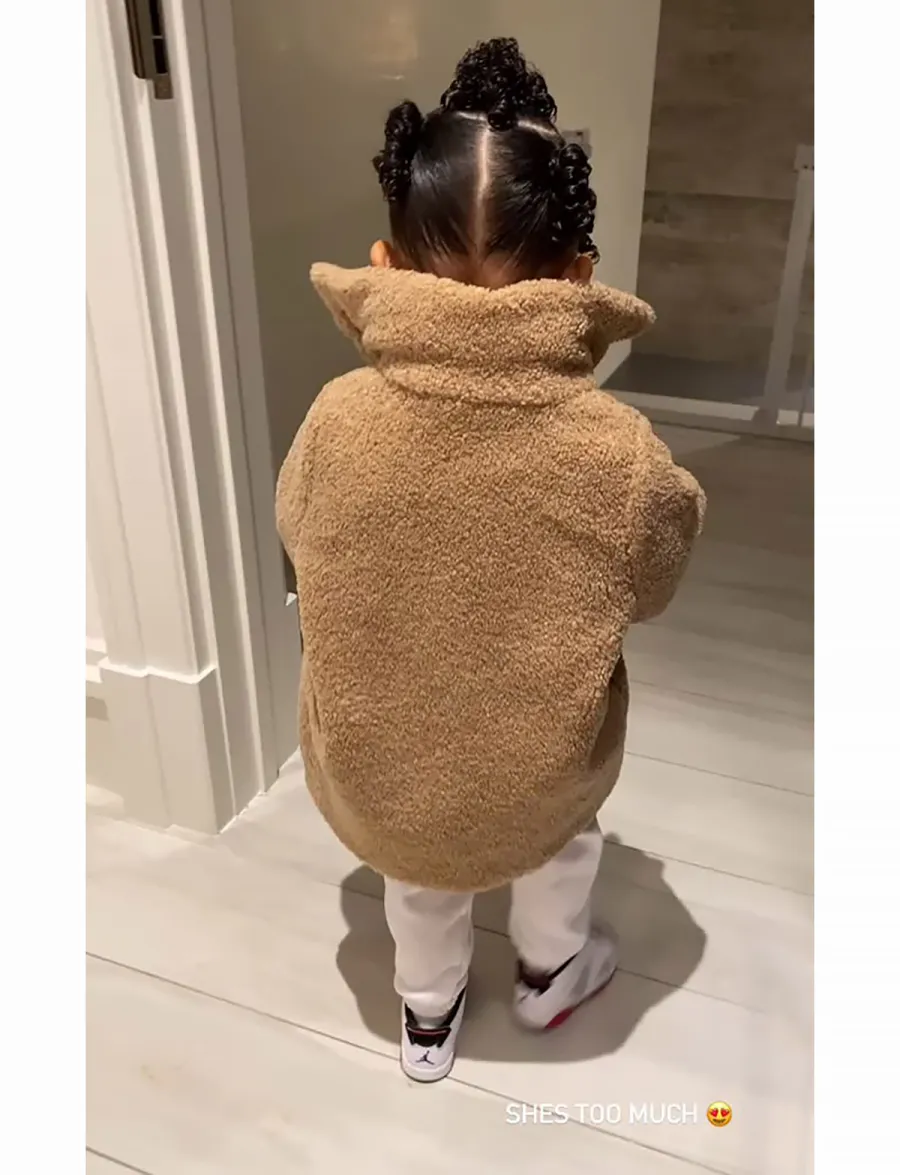 Stormi Webster Rocks a Teddy Coat Like No Other