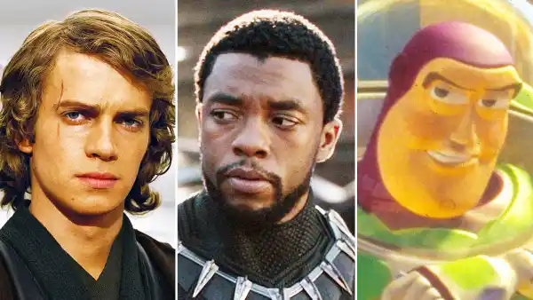 Hayden Christensen Chadwick Boseman and Buzz Lightyear The Biggest Projects Revealed During Disneys End-of-Year Event