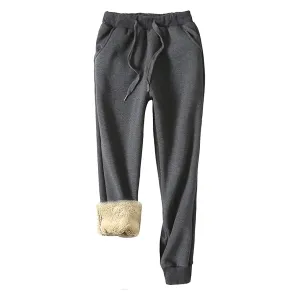 Sherpa-Lined Athletic Sweatpant Joggers