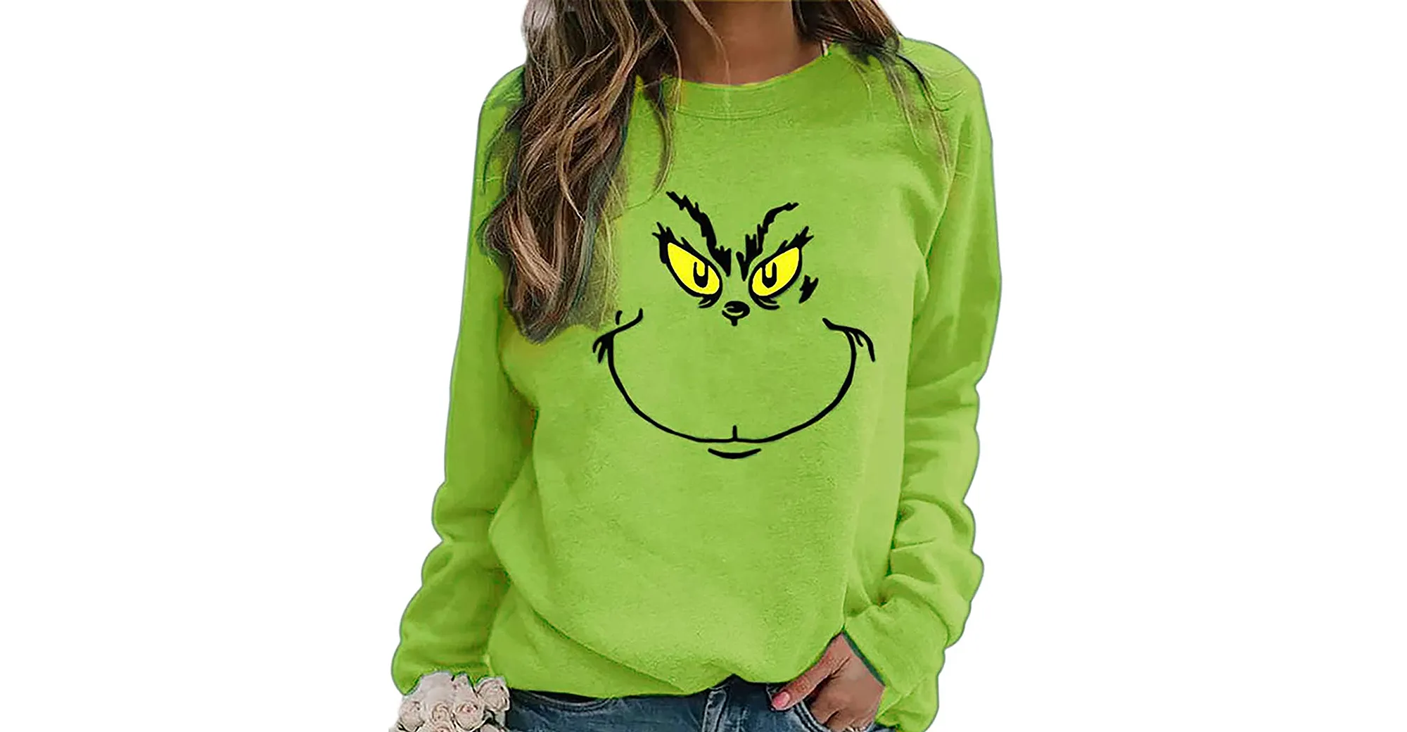 holiday-sweaters-sweatshirts-amazon-grinch