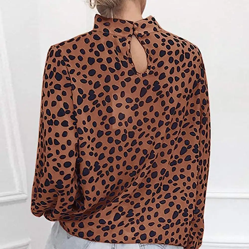 Valphsio Long-Sleeve Turtleneck Blouse