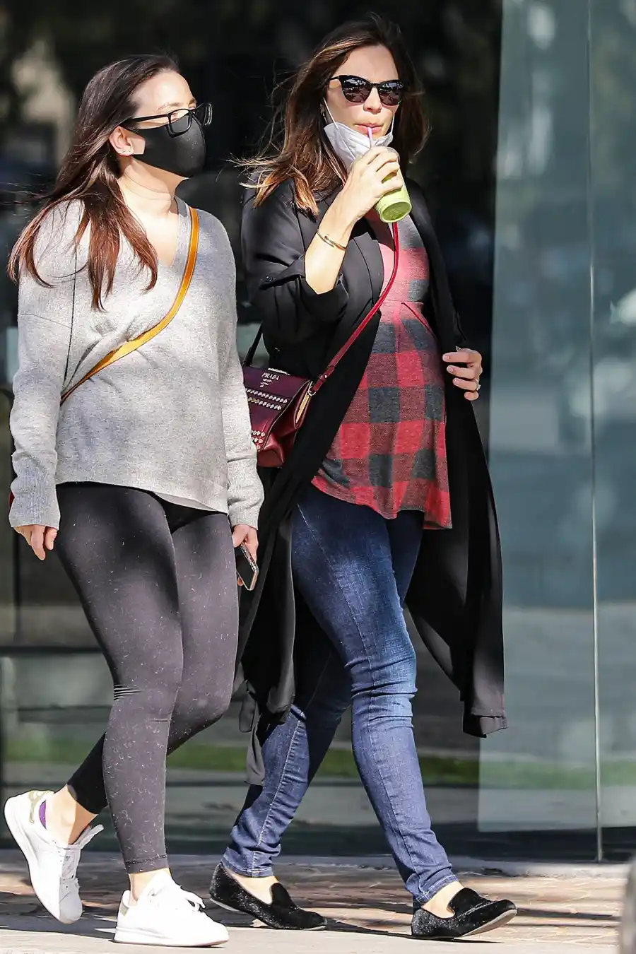 Pregnant Katharine McPhee Shows Baby Bump Progress on Matcha Run