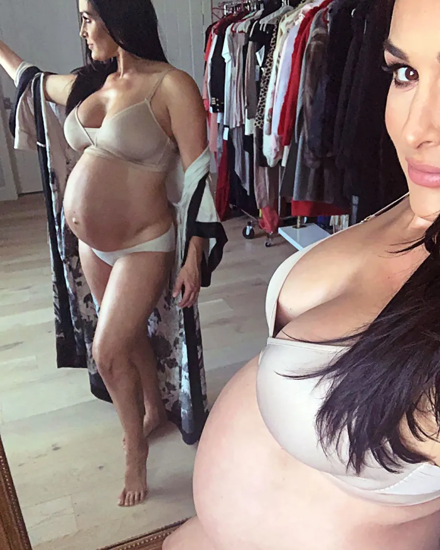 Celeb Moms Showing Bare Bumps in Lingerie: Pregnancy Pics