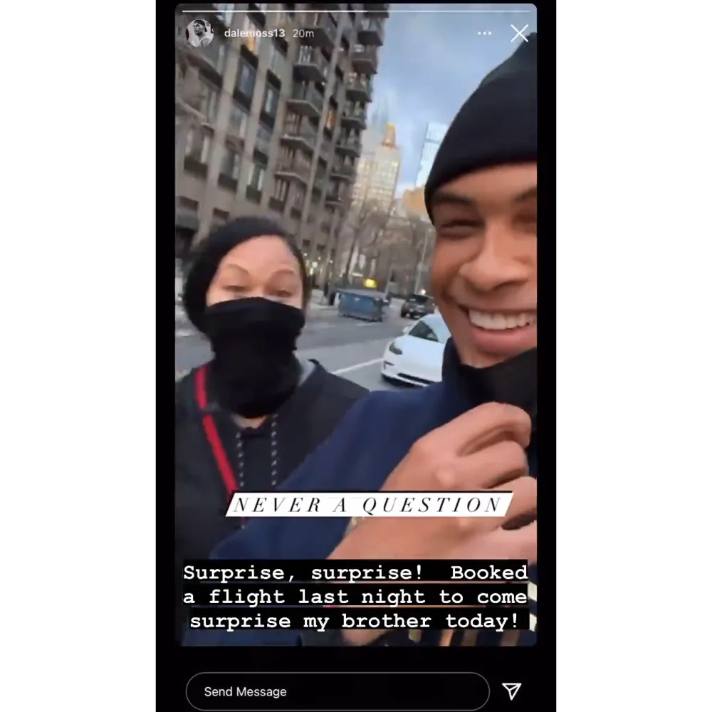 Dale Moss&rsquo; Sister Surprises Him in New York After His Split From Clare Crawley