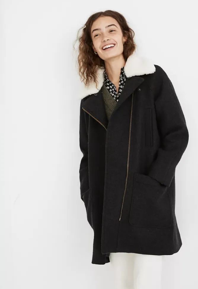 Eldridge Zip Coat in Insuluxe Fabric