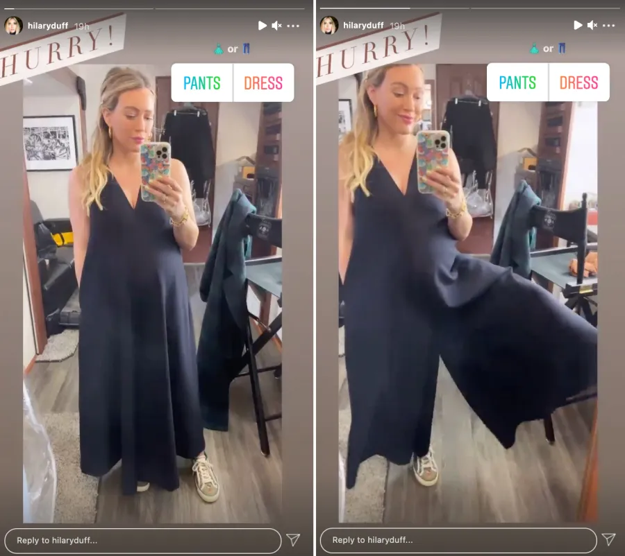 Hilary Duff baby bump