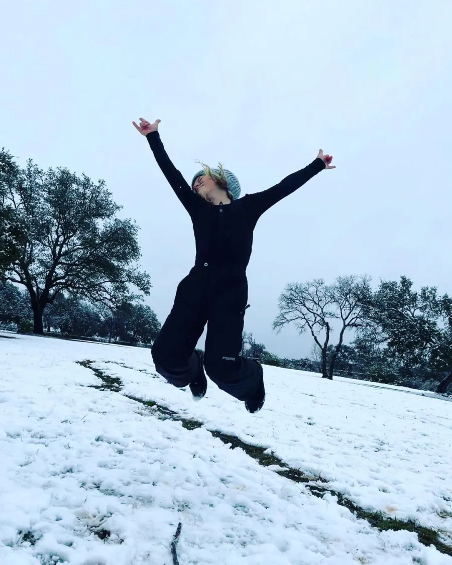 James Van Der Beek Magic Texas Snow Day