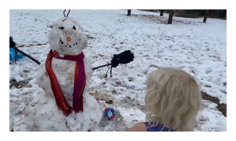 James Van Der Beek Magic Texas Snow Day