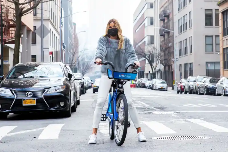 Kelly Bensimon bike riding