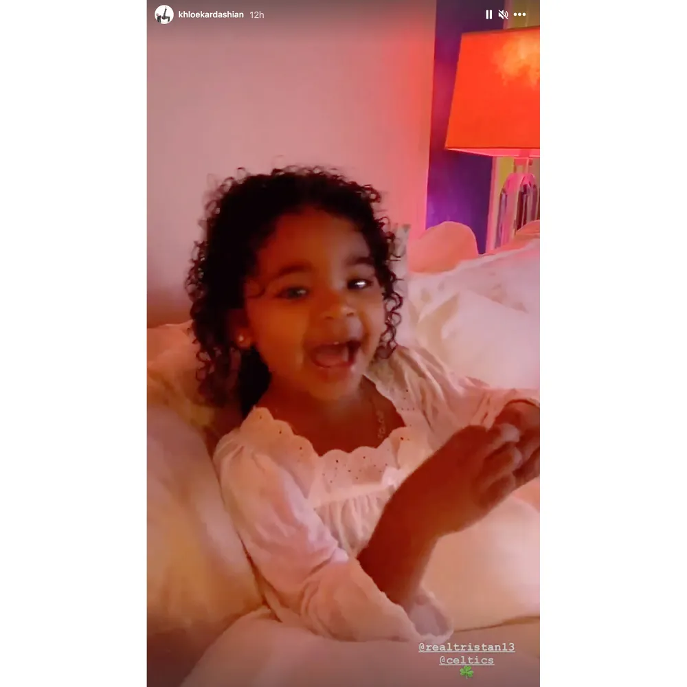 Khloe Kardashian Daughter True Cheers on Dad Tristan Thompson During Celtics Game