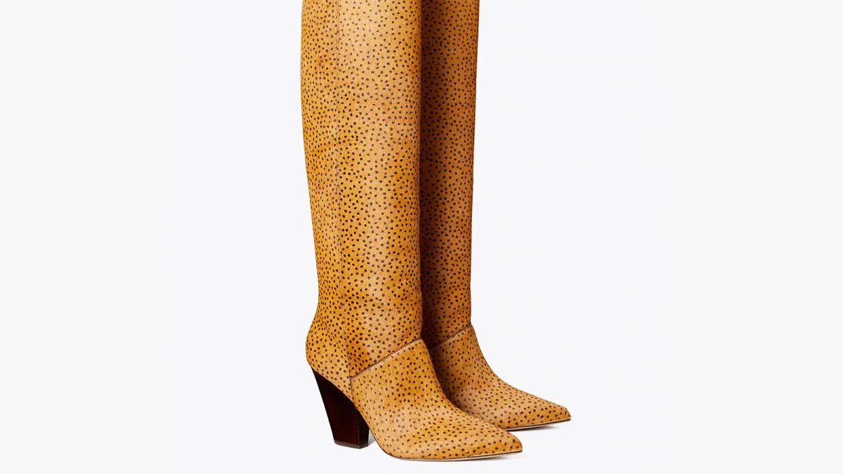 Lila Calf Hair Knee Boot