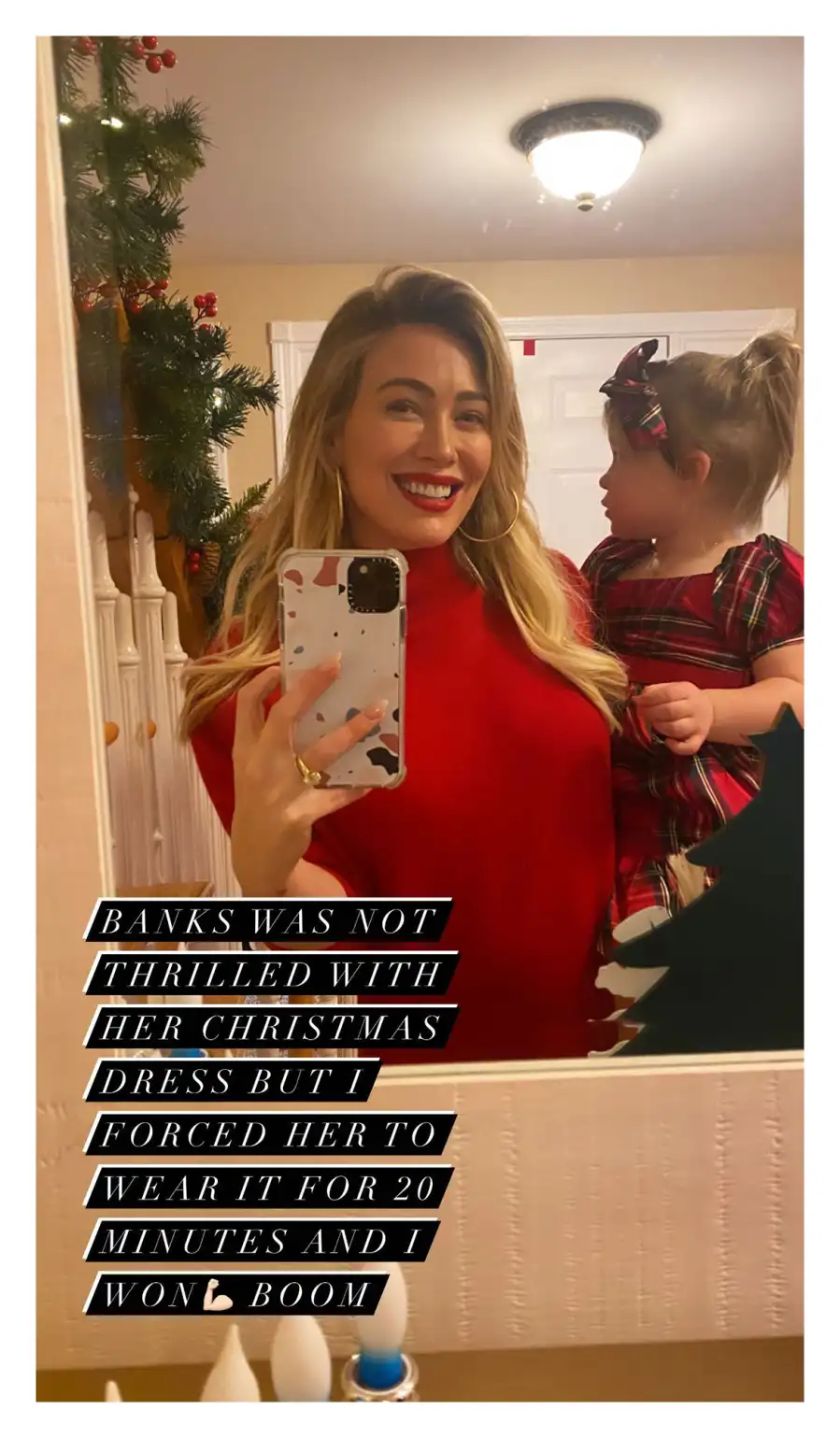 Merry Christmas Hilary Duff Pregnant Baby Bump Christmas