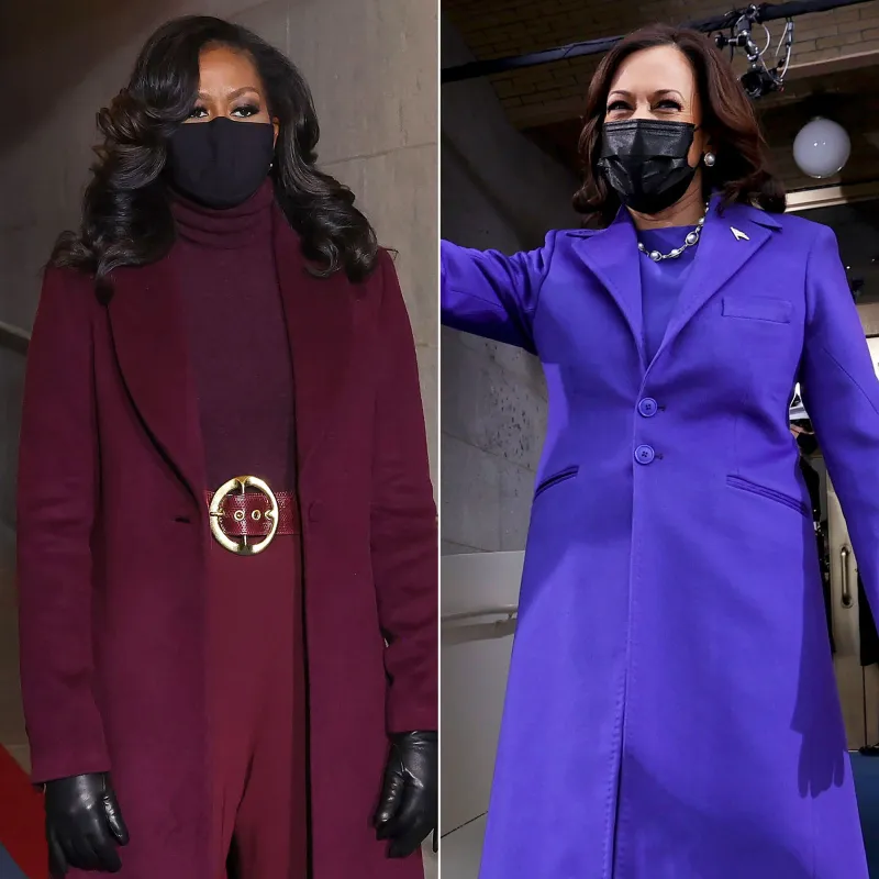 Michelle Obama Wears the Same Designer as Kamala Harris to the Inauguration