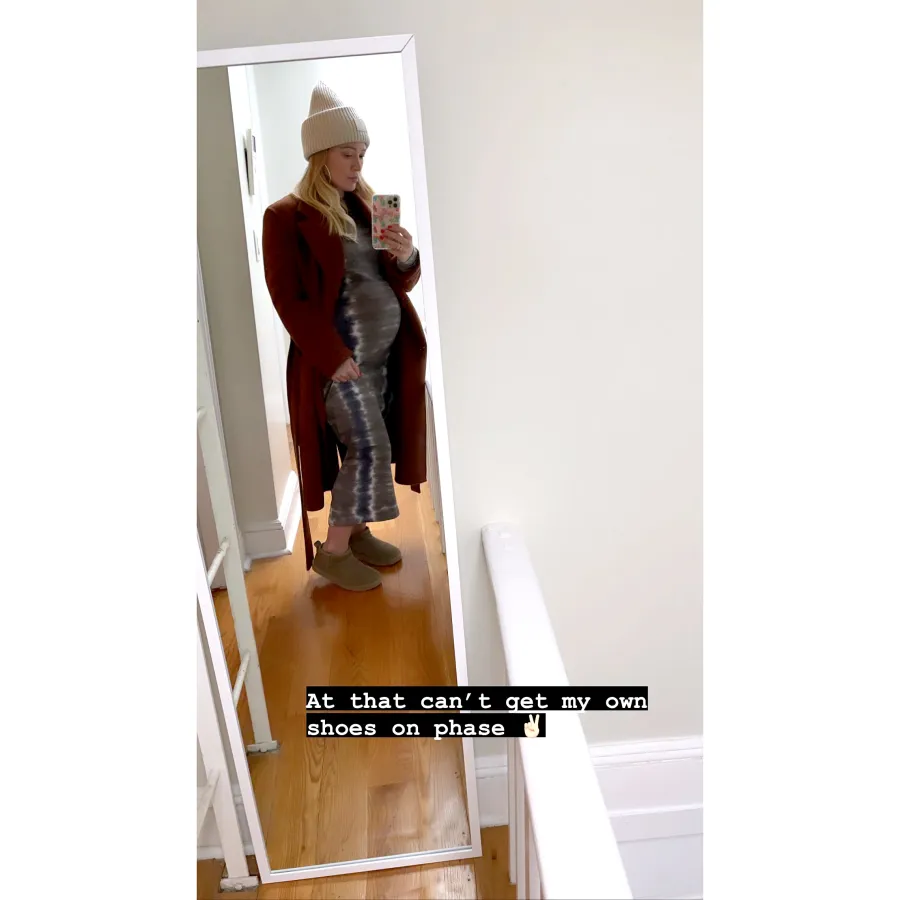 Pregnant Hilary Duff I Can’t Put on My Own Shoes