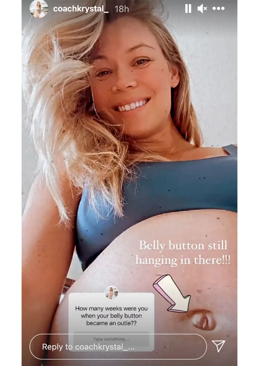 Pregnant Krystal Nielson Shows Bare Baby Bump at 26 Weeks While Working Out