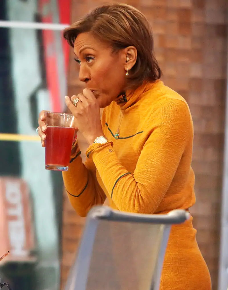 Robin Roberts drinking
