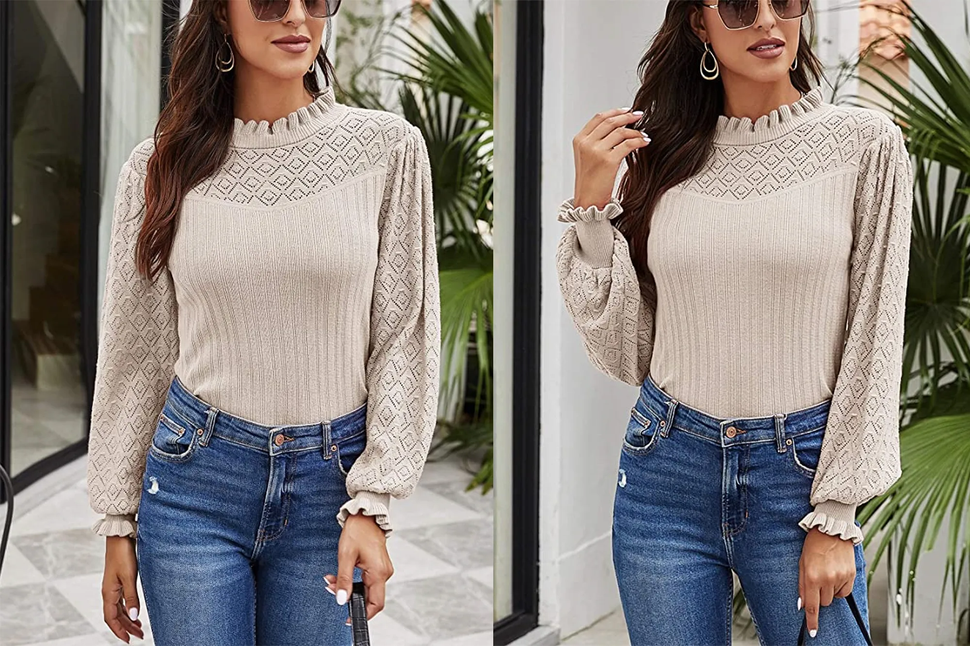 Romanstii Women's Sweater Lightweight Pullover 100% Cotton Knit Top