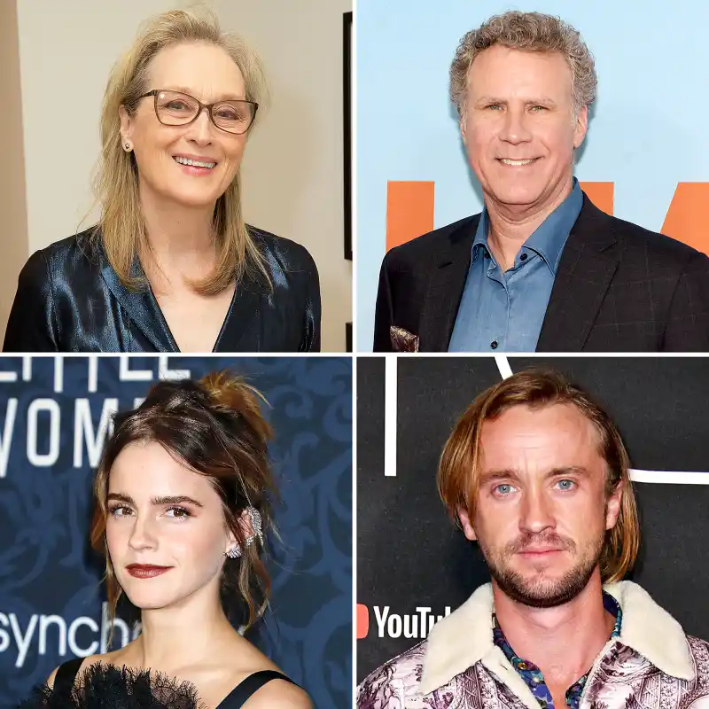 Stars Their Celebrity Crushes Meryl Streep Will Ferrell Emma Watson Tom Felton