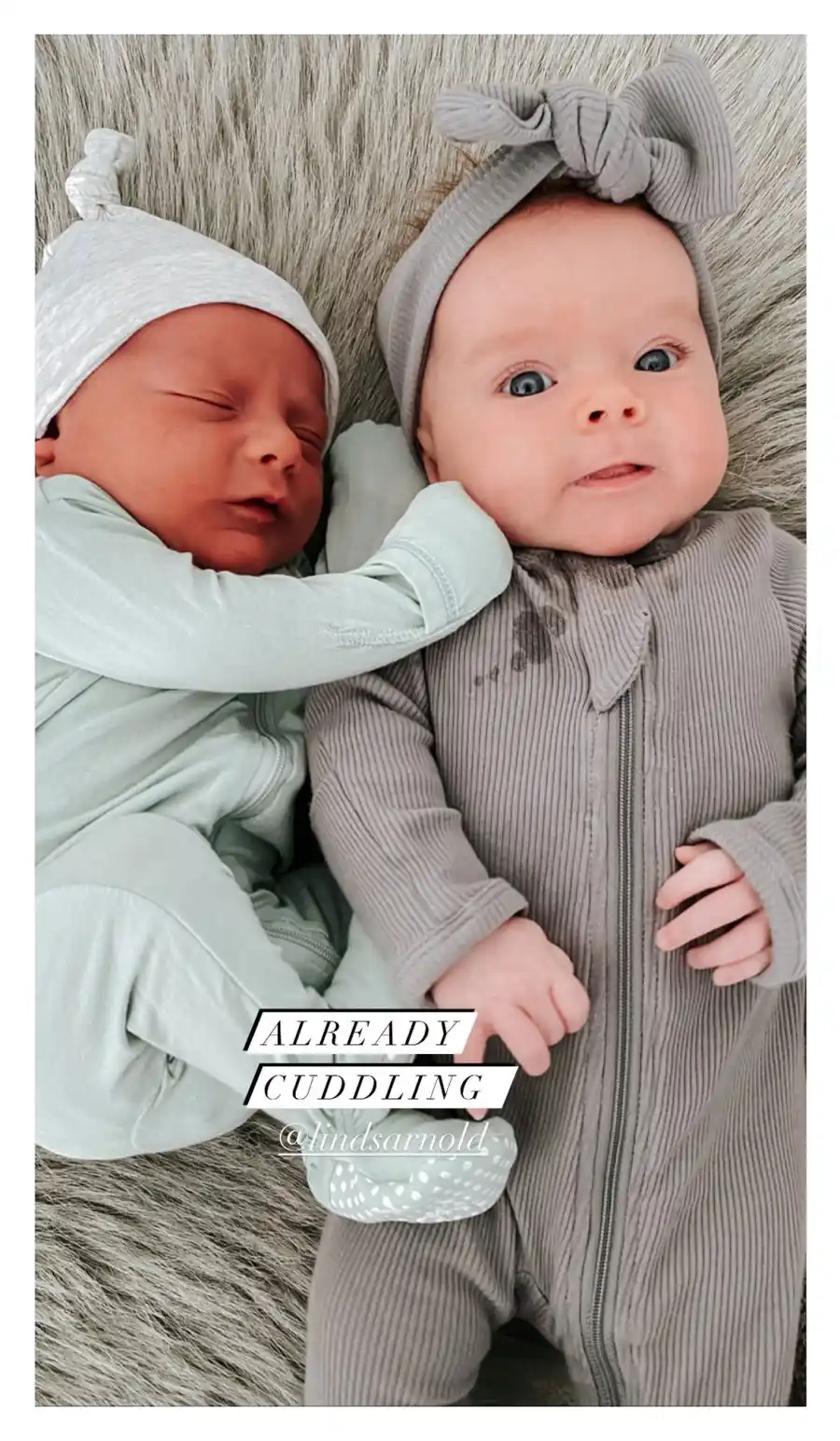 Sweet Snuggles Lindsay Arnold Meets Witney Carson 1-Week-Old Son Leo for 1st Time