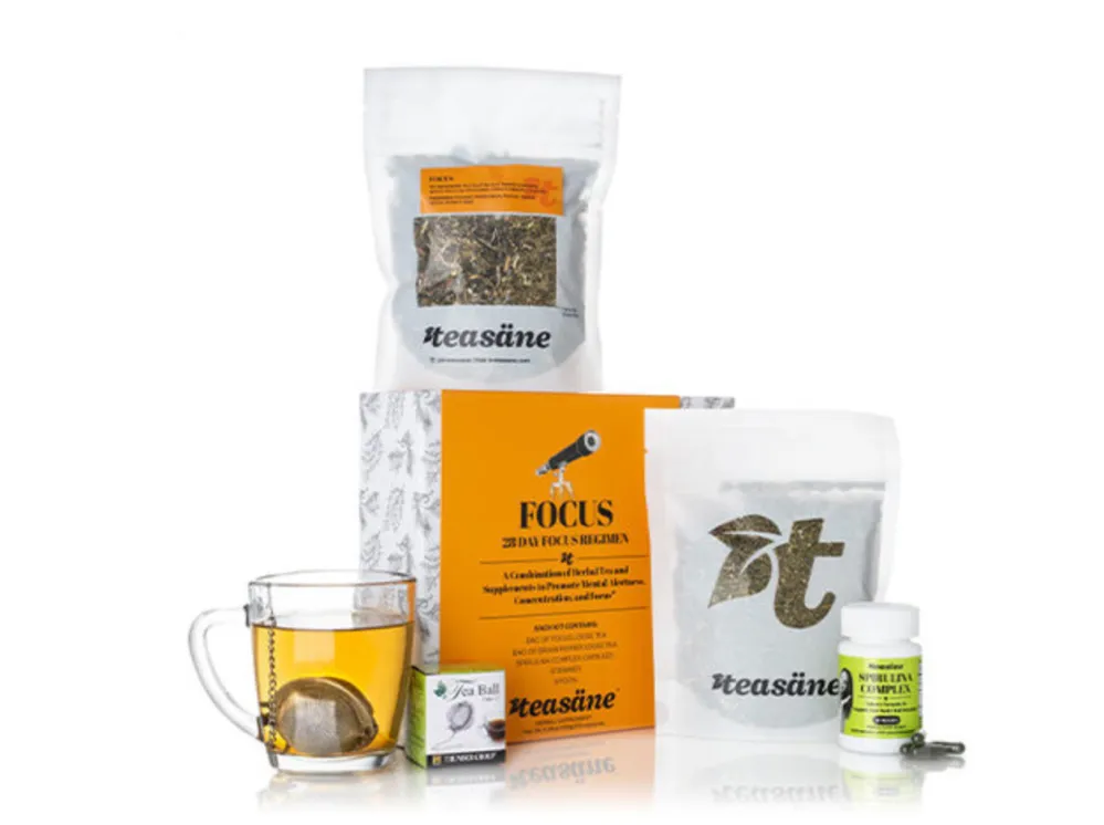 Teasane 4-Piece Focus Kit: 28-Day Focus Regimen