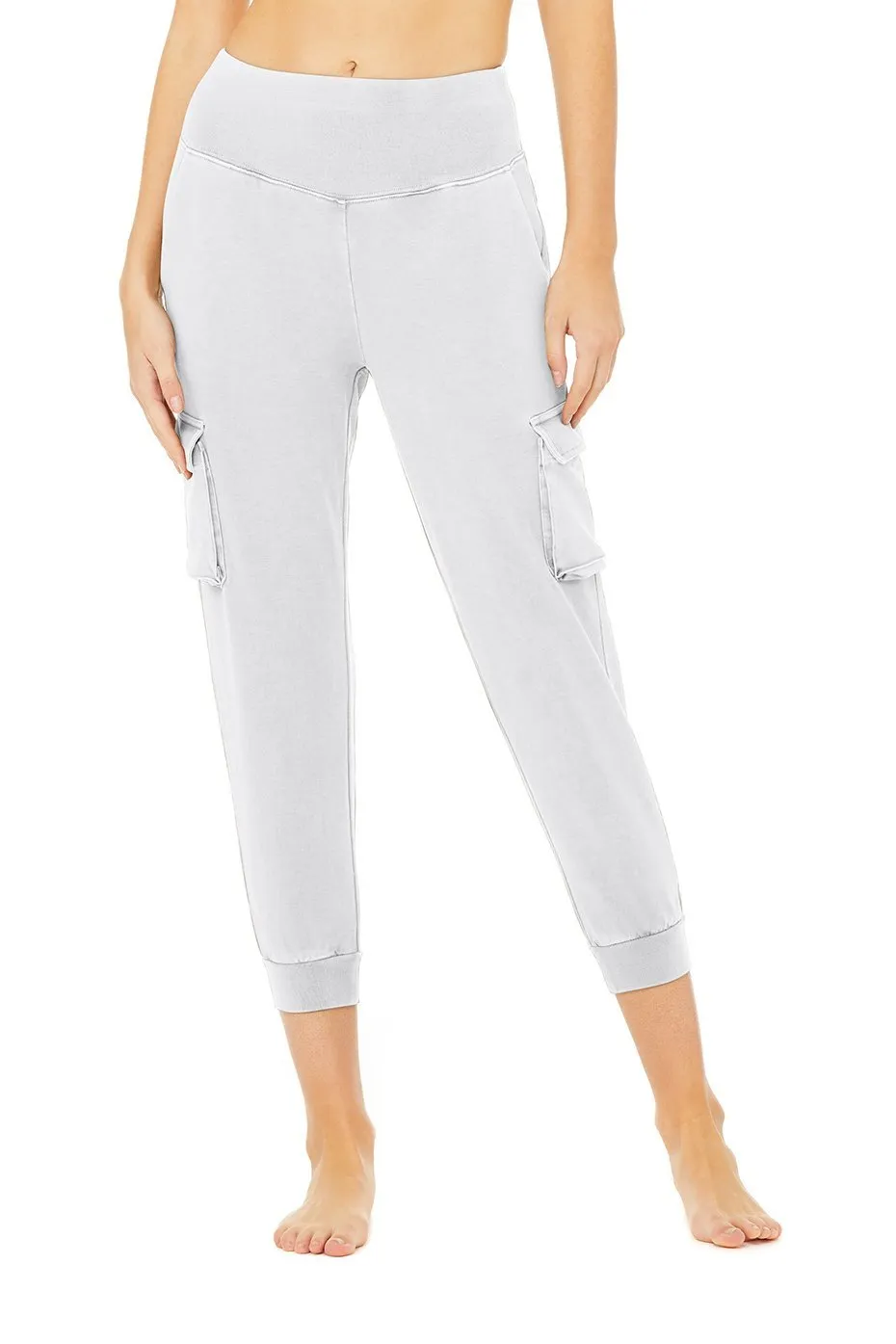 Washed-7:8-High-Waist-Cargo-Sweatpant