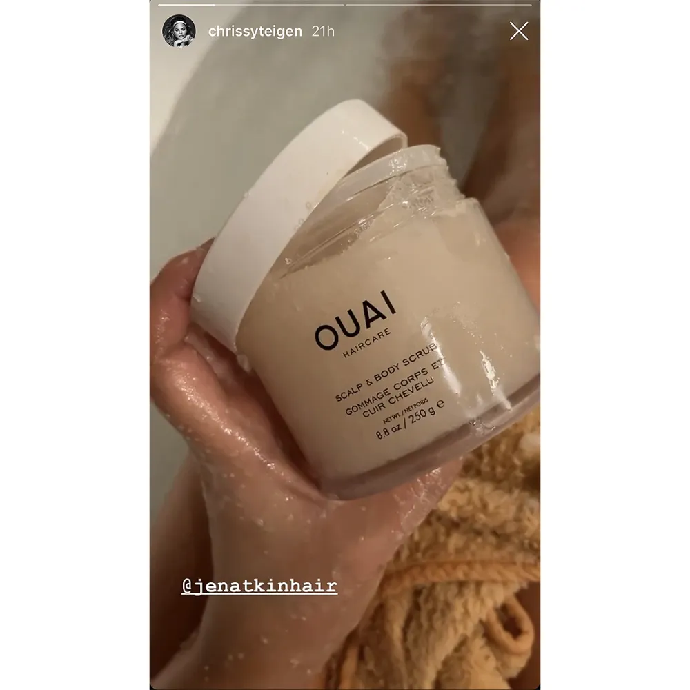 chrissy-teigen-instagram-ouai-scrub