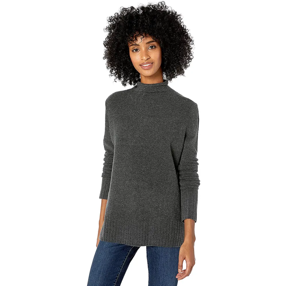 Goodthreads Mid-Gauge Stretch Funnel Neck Sweater