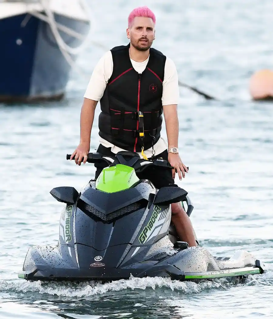 Scott Disick Jet Skis in Miami With Girlfriend Amelia Gray Hamlin
