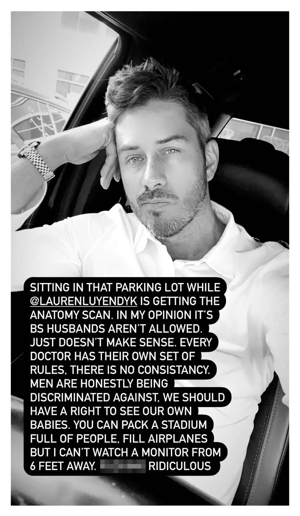 Arie Luyendyk Jr Isn't Allowed in Pregnant Lauren Burnham Ultrasound Appointment Amid Pandemic