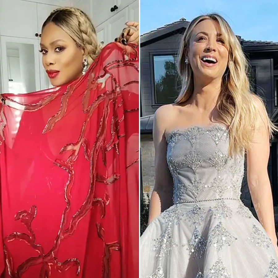 Laverne Cox and Kaley Cuoco Best Beauty at Golden Globes 2021