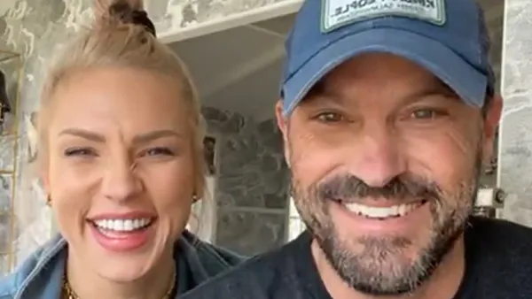 Sharna Burgess and Brian Austin Green Together Valentine's Day Instagram Live