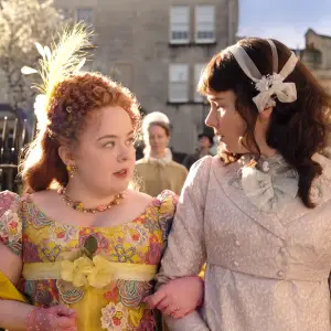 Bridgerton Nicola Coughlan Stabbed Costar Claudia Jessie