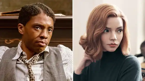 Chadwick Boseman as Levee in Ma Raineys Black Bottom and Anya Taylor-Joy as Beth Harmon in The Queens Gambit SAG Nominations 2021