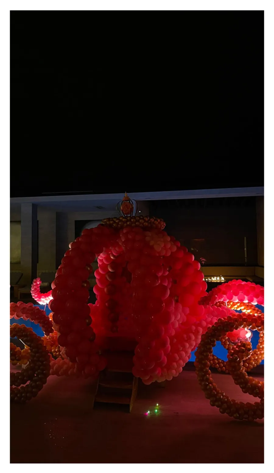 Disney Dreams Stormi Webster 3rd Birthday Party Balloon Carriage