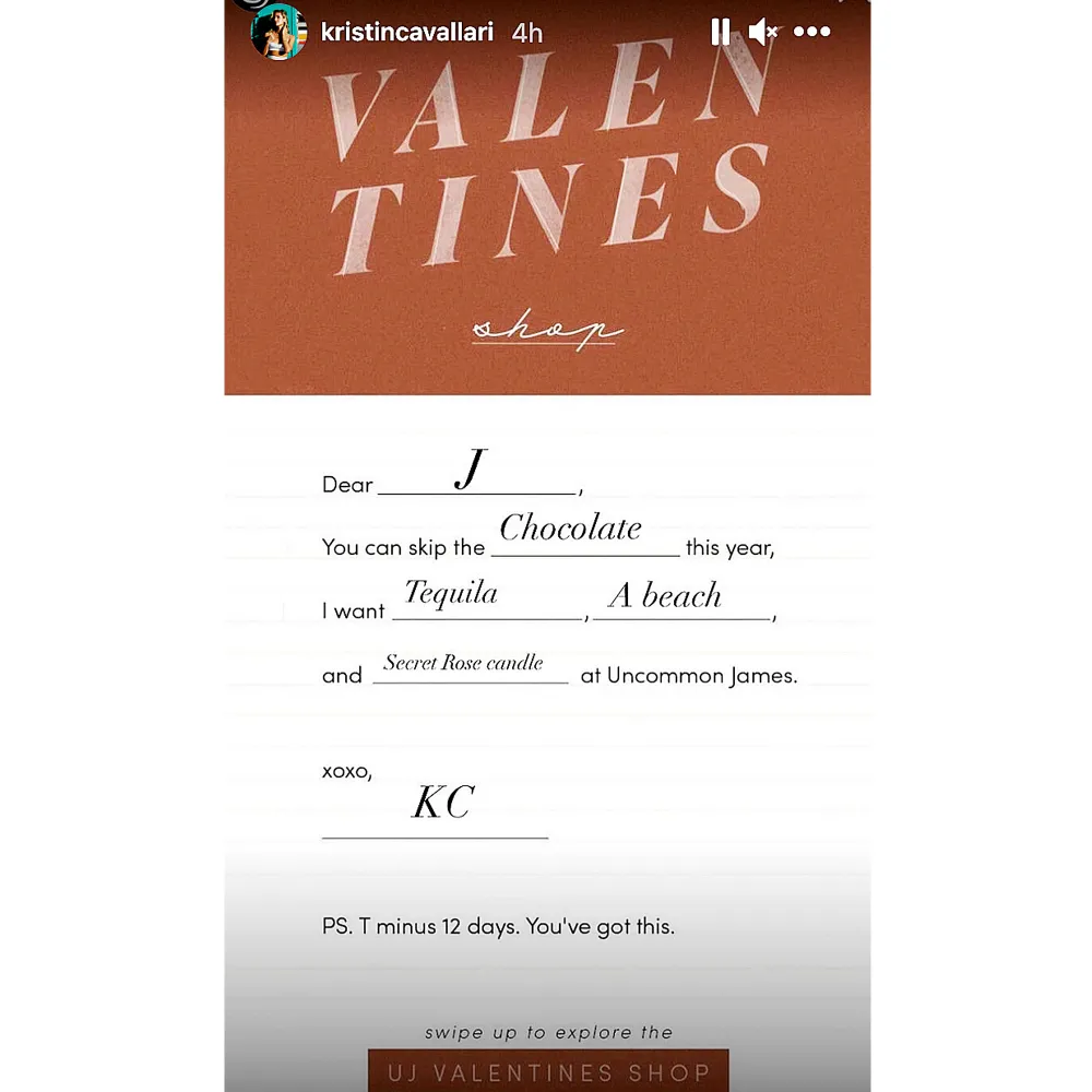 Jay Jeff Kristin Cavallari Valentine Note Might Have Sent Message