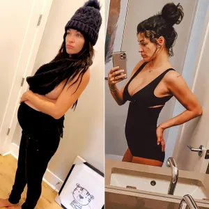 Jessica Szohr Is Grateful for ‘Fast Metabolism’ 6 Weeks After Daughter’s Birth: Postpartum Pic