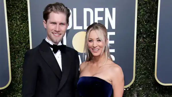 Kaley Cuoco Cries As She Reunites With Husband Karl Cook Ahead of Golden Globes 2021